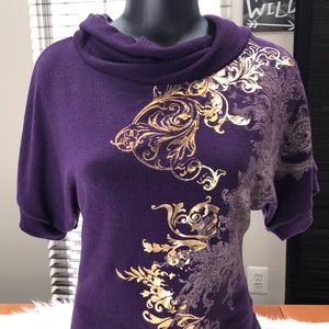 🍷❤️Papaya Brand Womens Sweater Purple Small